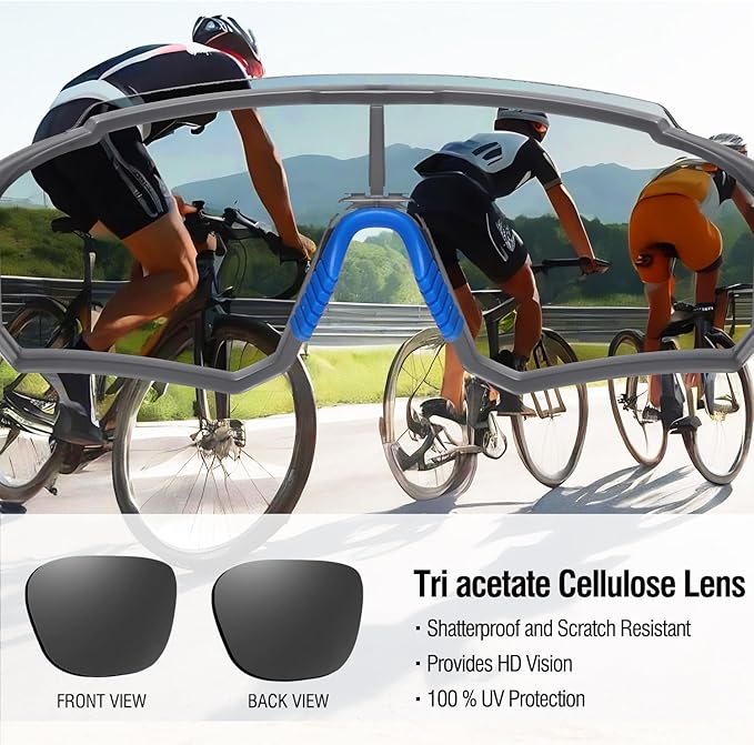 DUCO Polarized Sports Sunglasses for Men Women UV400 Protection Baseball Cycling Running Fishing Sunglasses DC0068