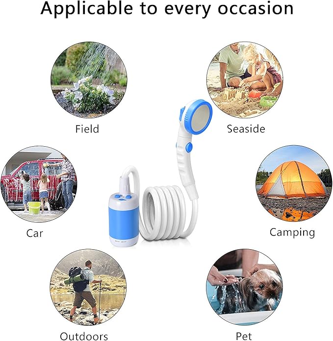 Iron Hammer Camp Shower Portable Shower Camping Shower Outdoor Camp Shower Head for Camping