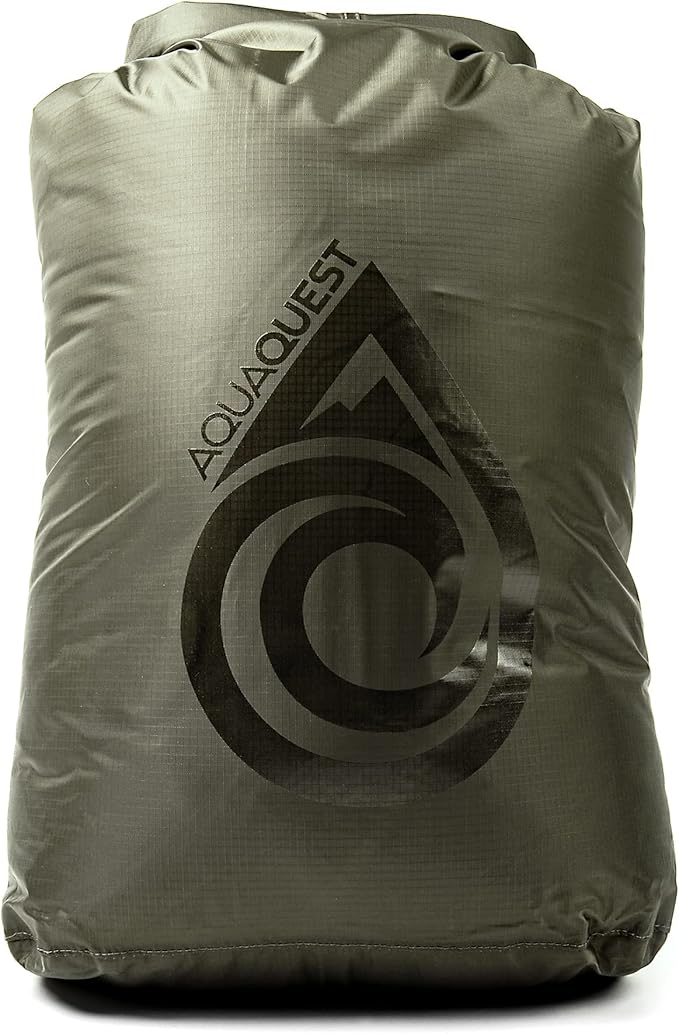 AquaQuest Rogue Dry Bag – 30L Olive Drab – 100% Waterproof Roll Top – Survival Dry Bag