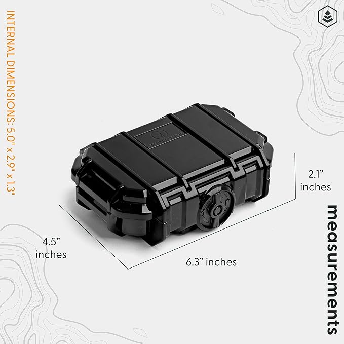 Evergreen ToughBox Tech Organizer – For Camera, Cables, Hard Drives, Compatible with GoPro etc. (Small, PROFoam, Clear)