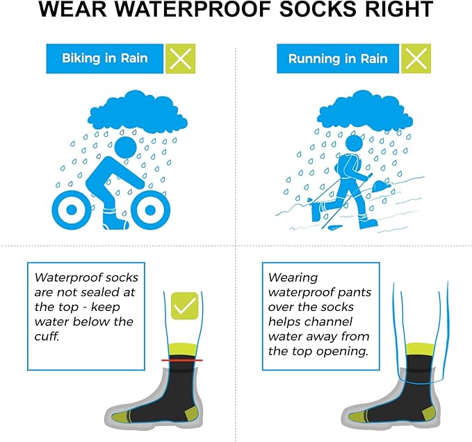 DexShell Waterproof Socks for Men & Women, Ultralite for Hiking Walking Outdoor Activities in Cold Wet Weather, Unisex Ankle