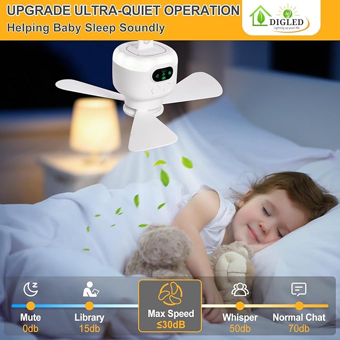Battery Operated Ceiling Fan: 11" Portable Camping RV Tent Fan with Lights - Outdoor Hanging Rechargeable 8000mAh - Hook Type Remote Fans for Gazebo Patio Canopy Beach Dormitory Bedroom 5V/2A