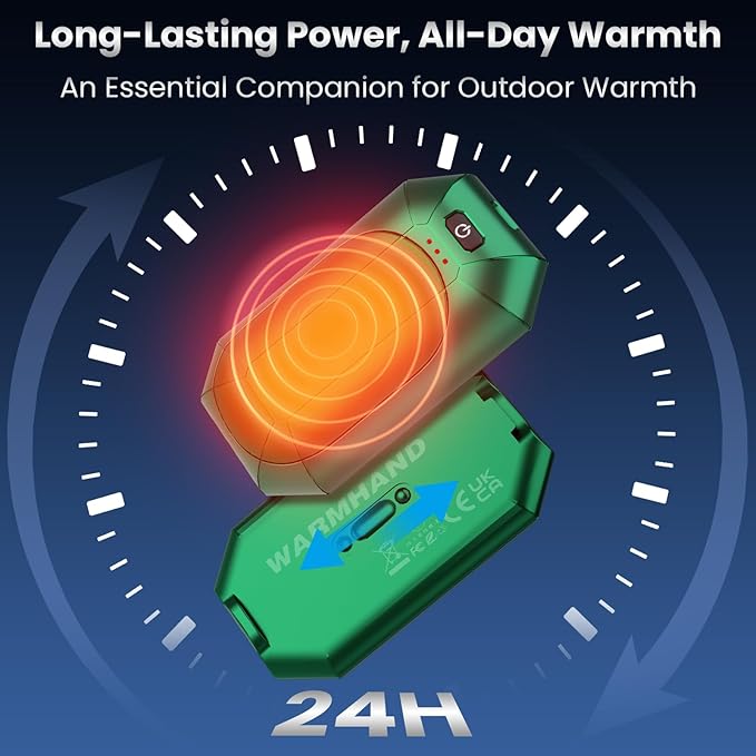 AI Hand Warmers Rechargeable 2 Pack,Portable Electric Hand Warmer Reusable,AI Hand Warmer for Outdoor Golf Hunting Camping Accessories,Warm Winter Gifts for Men Women Kids