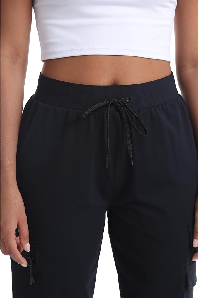 Quick Dry Women's Cargo Pants with Pockets Lightweight Hiking Joggers for Workout Athletic Casual Outdoor Camping