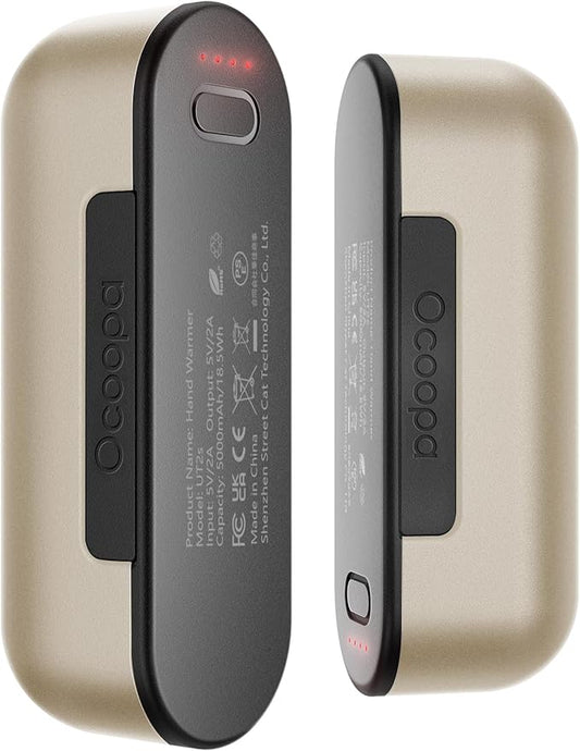 OCOOPA Hand Warmers Rechargeable 2 Pack, Magnetic Electric Handwarmer, 4 Levels Heat Up to 136℉, USB-C Portable Charger 10000mAh, Raynauds, Golf, Tech Gifts for Men, UT2s(MagTwins)