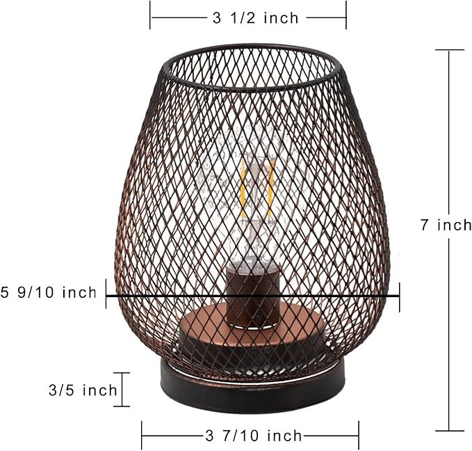 NEEDOMO 2 Pack Battery Operated Lamp Outdoor Table Lantern, LED Table Lantern with Timer Mode, Vintage Decorative Lights Cordless Lamp Indoor Outdoor Patio Bedroom Living Room with LED Bulb