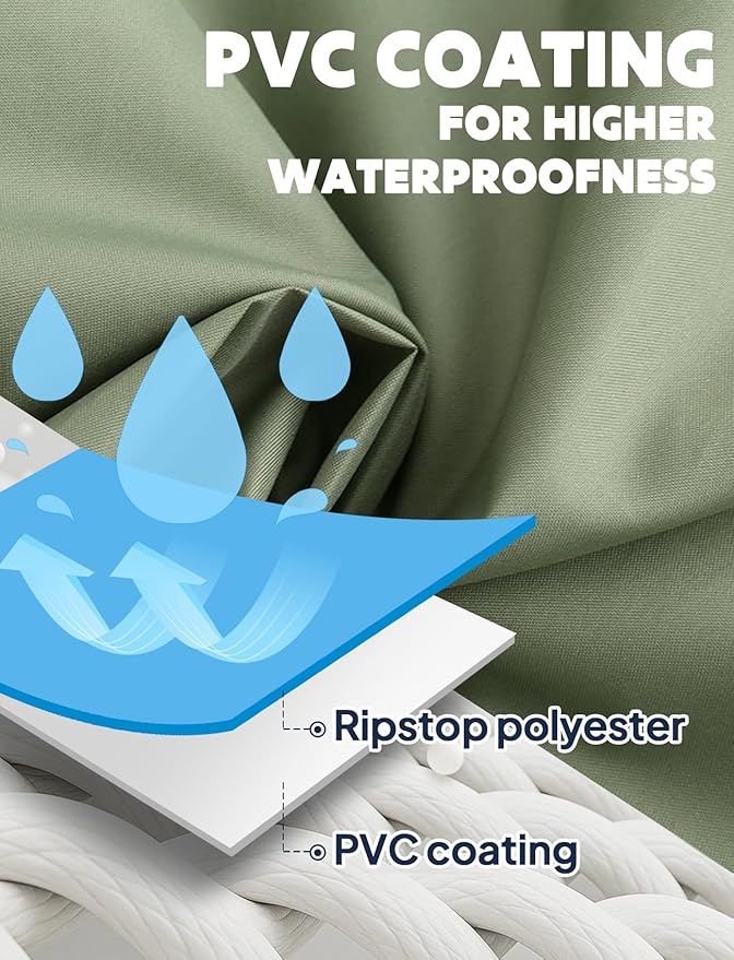 ANYOO Waterproof Rain Poncho Lightweight Reusable Hiking Hooded Coat Jacket for Outdoor Activities