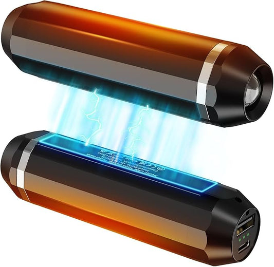 3-in-1 Magnetic Hand Warmers Rechargeable 2 Pack, 10000mAh Portable Electric Hand Warmer, AI Smart Chips 18 Hrs Long Heat, Reusable USB Heater for Hunting, Camping, Christmas Essentials, Women, Men