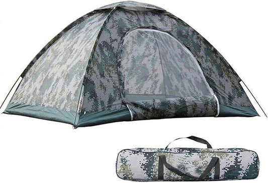 Camping Tent 2/3/4 Person w/Rain Fly and Carrying Bag, Waterproof Family Dome Tent Lightweight Outdoor Tent for Festivals, Backyard, Sleepovers, Backpacking