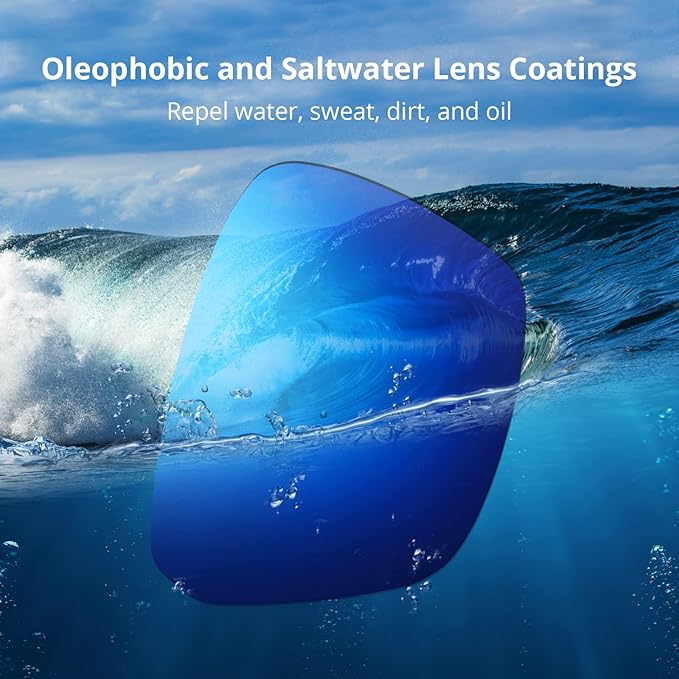 KastKing FlatRock Polarized Sport Sunglasses for Men and Women, Ideal for Driving Fishing Cycling Running, UV Protection