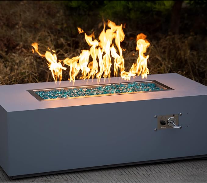Stanbroil 36" x 6" Drop-in Fire Pit Pan with Jet Burner, Upgraded Stainless Steel Fire Table Pan for Higher Flame, 65k BTU Max, Linear