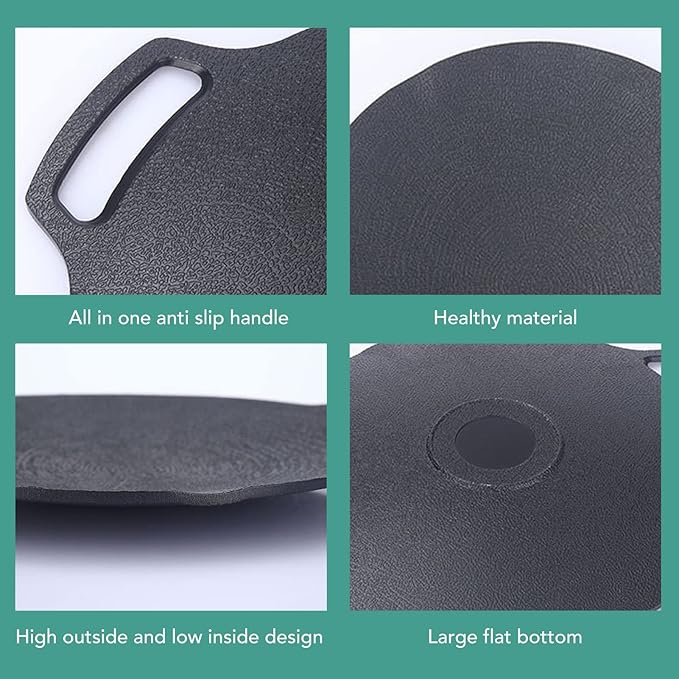 Korean Grill Pan,Round Premium BBQ Grill Pan,Non-stick Griddle Plate for Gas Stove Indoor Outdoor Camping Party(33cm)