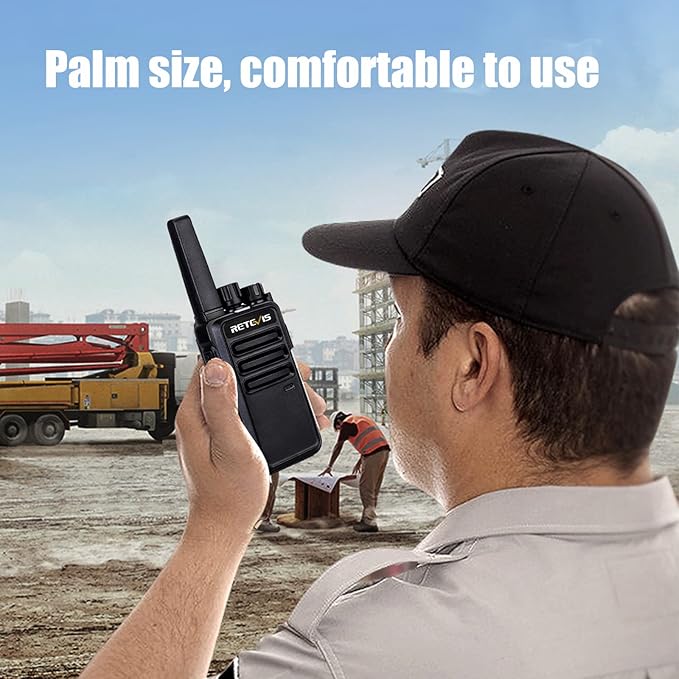 Retevis RT68 Two Way Radio Long Range Walkie Talkies for Adults,Compact, Rugged, Heavy Duty 2 Way Radios Rechargeable with USB Charging Base, for School Restaurant Church Business(10 Pack)