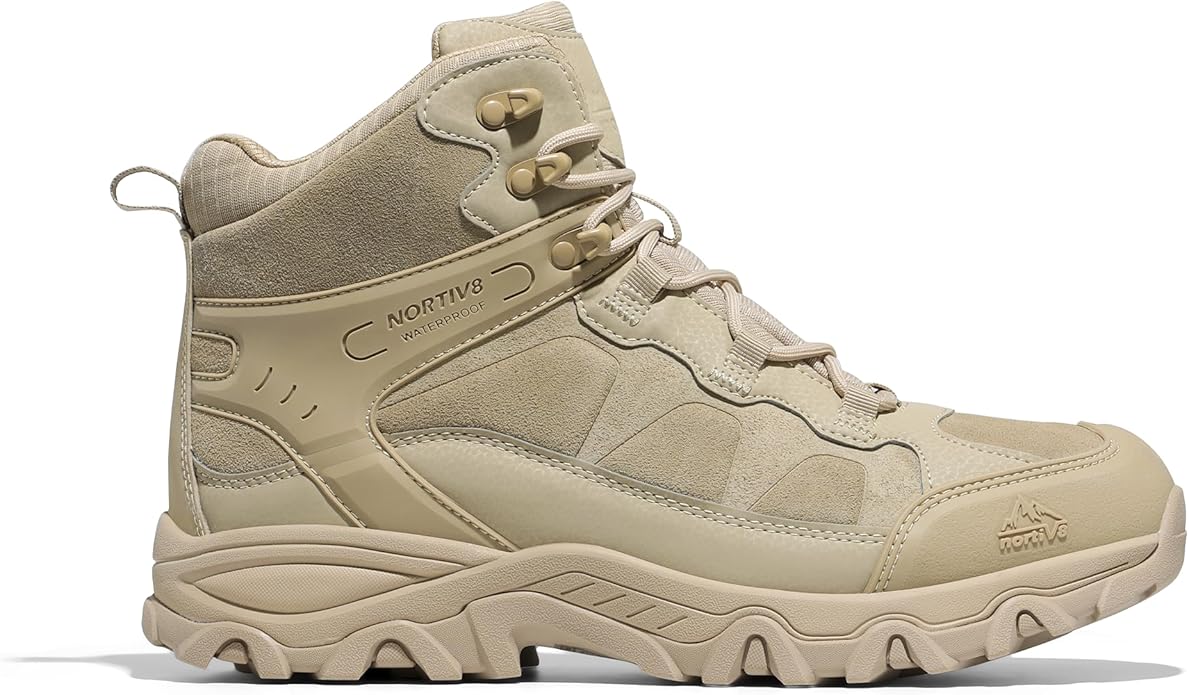 NORTIV 8 Men's Waterproof Hiking Boots Outdoor Mid Trekking Lightweight Mountaineering Shoes Paladin