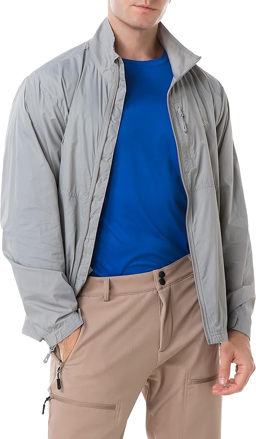 TRAILSIDE SUPPLY CO. Mens Windbreaker Jackets Lightweight Packable Jacket,Windproof and Dustproof