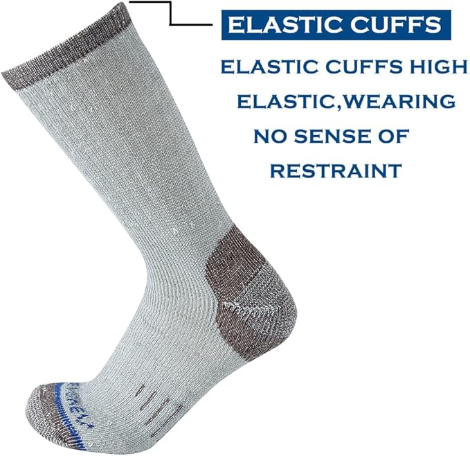 Merino Wool Men Crew Socks Warm Socks Athletic Socks for Men, Suitable for Hiking,Trekking,Camping …