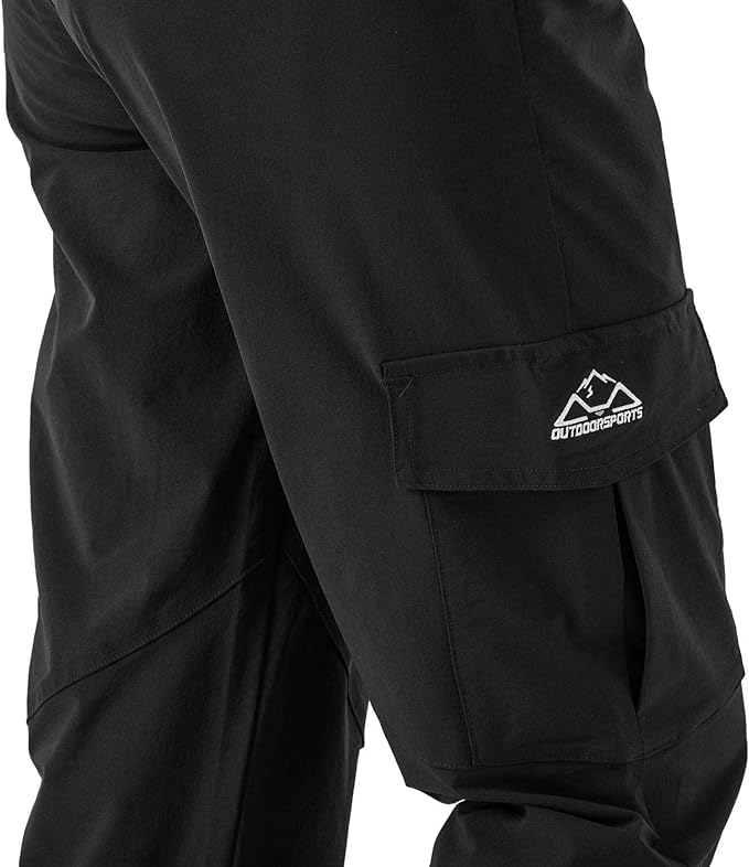 Rdruko Women's Hiking Cargo Pants Water-Resistant Quick Dry UPF 50+ Travel Camping Work Pants Zipper Pockets
