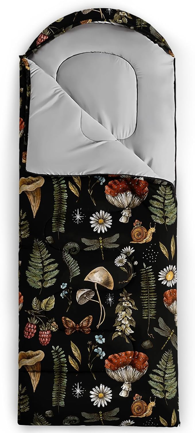 Sleeping Bags for Girls Adults, 3 Season Warm Cool Weather,Lightweight Waterproof Sleeping Outdoors, Camping Gear Equipment