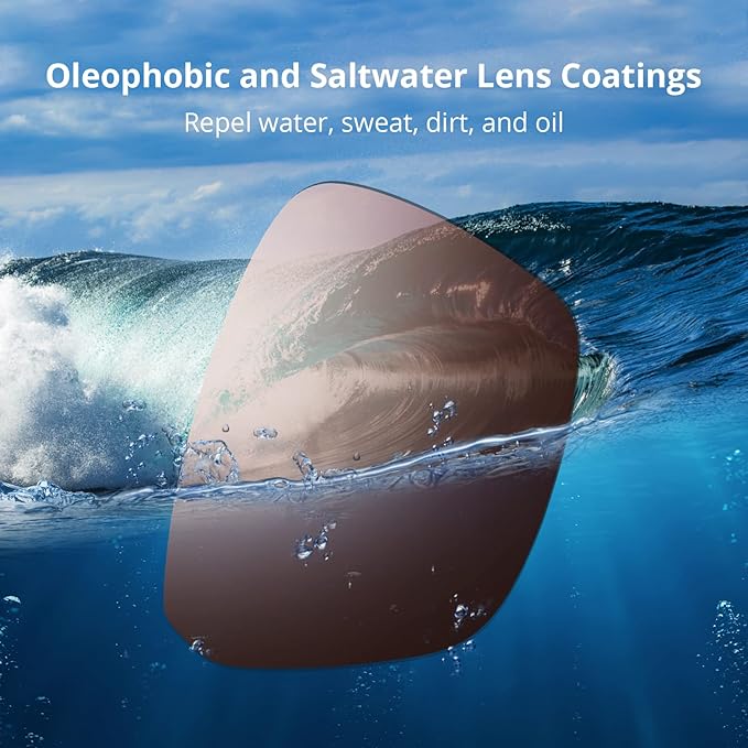 KastKing FlatRock Polarized Sport Sunglasses for Men and Women, Ideal for Driving Fishing Cycling Running, UV Protection