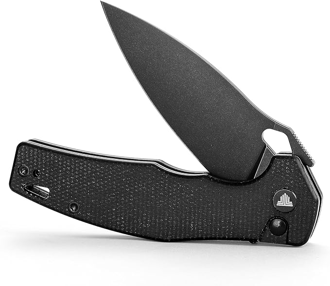 Pocket EDC Knife for Men, Camping Folding Knife with Clip, 3.16" Sandvik14C28N Steel Blade,Micarta Handle,Corvus-04B