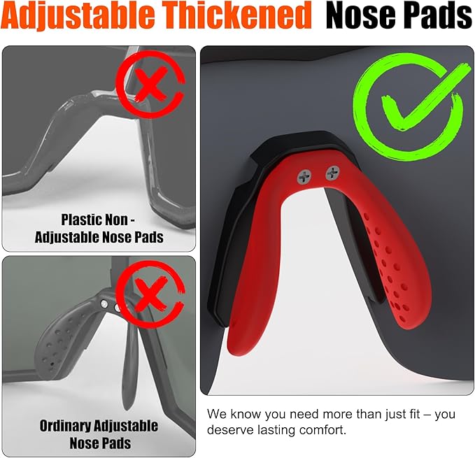 Polarized Sports Sunglasses for Men Women,Wrap Around Sun Glasses for Running Cycling Baseball Fishing Golf Hiking