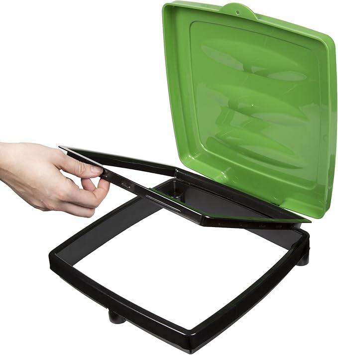 Portable Trash Bag Holder - Collapsible Trashcan for Garbage - Indoor/Outdoor Use - Ideal for Camping, Recycling, and More by Wakeman Outdoors (Green)