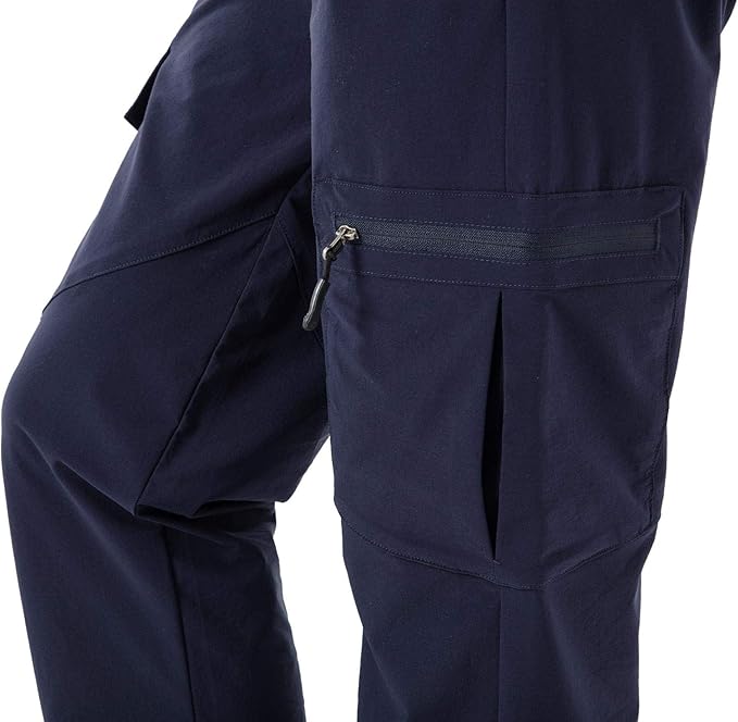 Rdruko Women's Hiking Cargo Pants Water-Resistant Quick Dry UPF 50+ Travel Camping Work Pants Zipper Pockets