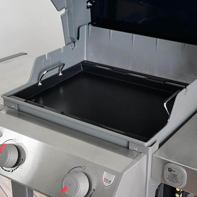 Stanbroil Full Size Griddle Insert for Weber Spirit 200 Series 2-Burner Gas Grills, Ceramic Coated Nonstick Flat Top Griddle for Weber Spirit I & II 200 Series Gas Grill, Black