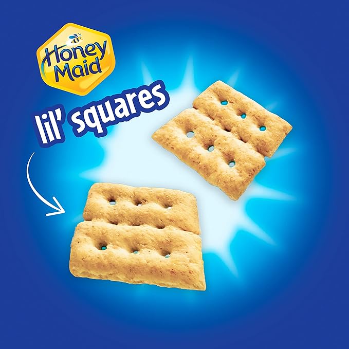 Honey Maid Lil' Squares Honey Graham Crackers, Bulk Lunch Snacks, 72 - 1.06 oz Snack Packs