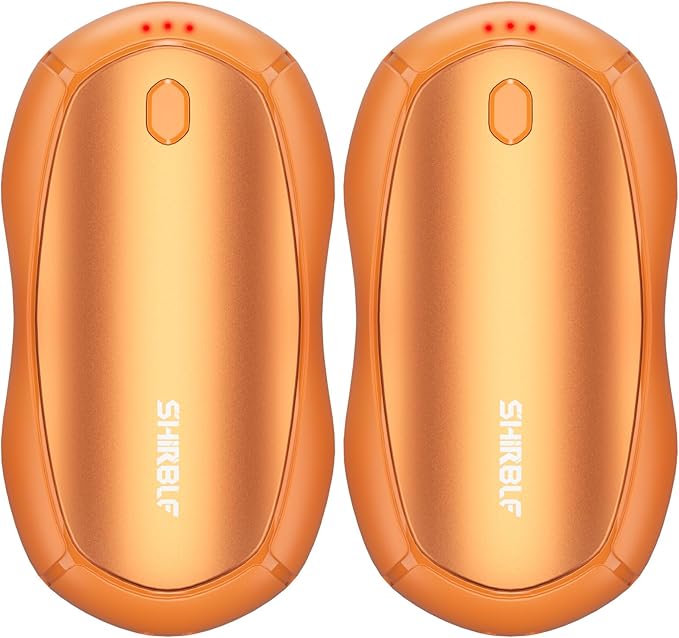 Hand Warmers Rechargeable, Electric Hand Warmers 2 Pack with Smart Chips Long Safe Heat, Portable Pocket Heater,Gifts for Christmas,Golf,Camping,Hunting, Stocking Stuffers