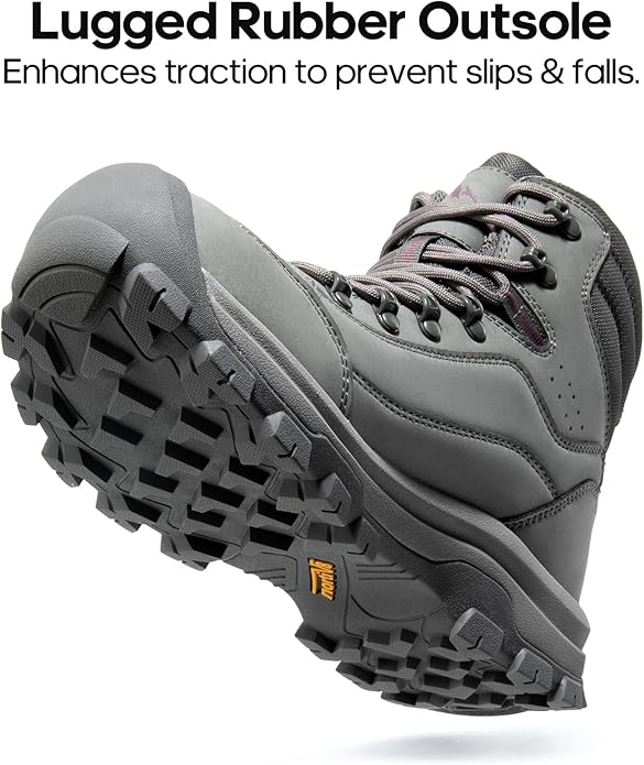 NORTIV 8 Women's Hiking Boots Waterproof Trekking Camping Trail Backpacking Boots for Outdoor