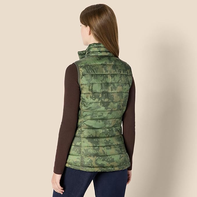 Amazon Essentials Women's Lightweight Water-Resistant Packable Puffer Vest