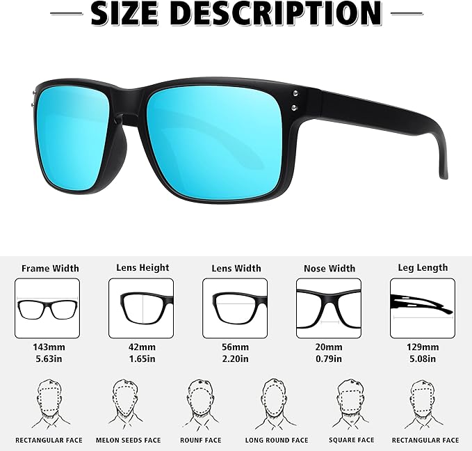 MEETSUN Polarized Sunglasses for Men Women Sports Driving Fishing Glasses UV400 Protection