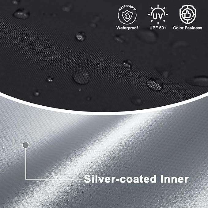 COOSHADE Pop Up Canopy Tent 8x8 with 2 Sidewalls, Outdoor Shade Instant Canopy Tents(Black)