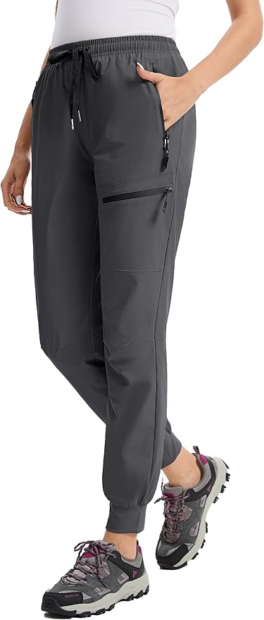 Womens Tall Hiking Pants 30/32/34 Inseam Lightweight Joggers Quick Dry 4 Pockets Travel Athletic Cargo UPF50+