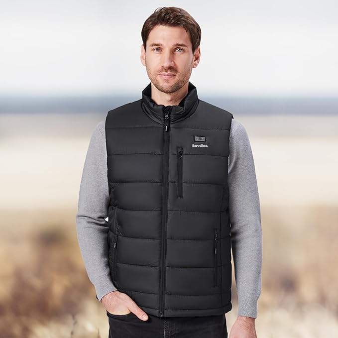 Heated Vest for Men with 16000mAh 7.4V Battery Pack Included,Warming Men's Heated Vests Electric Heating Vest Rechargeable