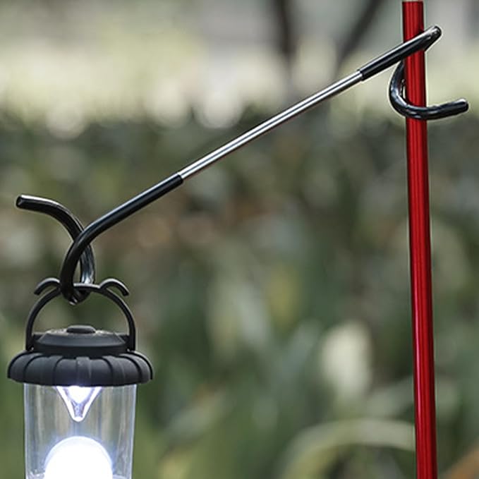 6PCs Garage Shelving Storage, Outdoor Camping Lantern, Kitchen Shelving Pole Hooks