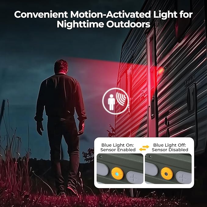 BougeRV Movable Area Light, Rechargeable Camping Lantern, 3200mAh Portable Camping Light, IP65 Waterproof, Camp Lamp for Tent, Emergency, Outdoor