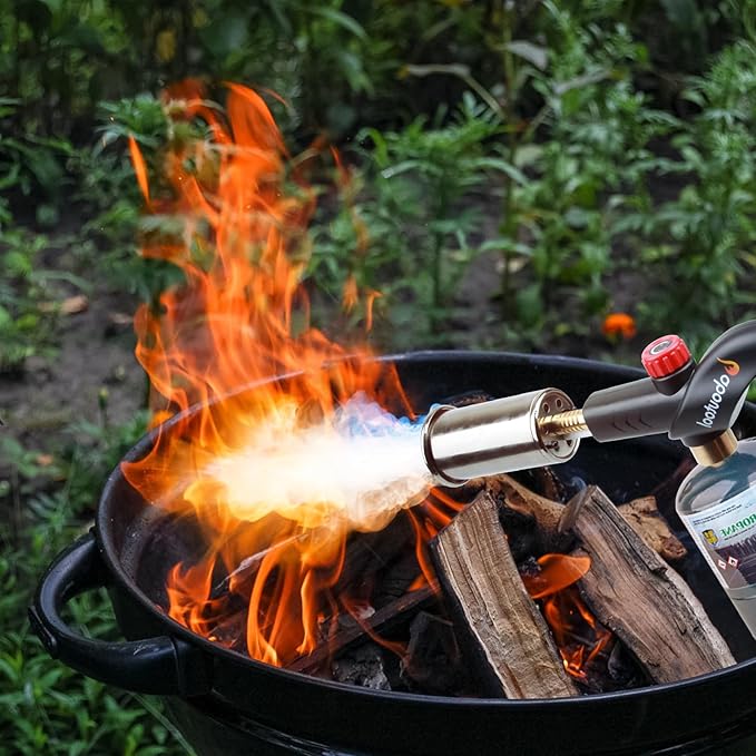 Propane Torch, Kitchen Cooking Torch with Igniter Searing Torch for Sous Vide Charcoal Lighter BBQ Grill Flame Thrower Campfire Starter (Propane Tank Not Included)