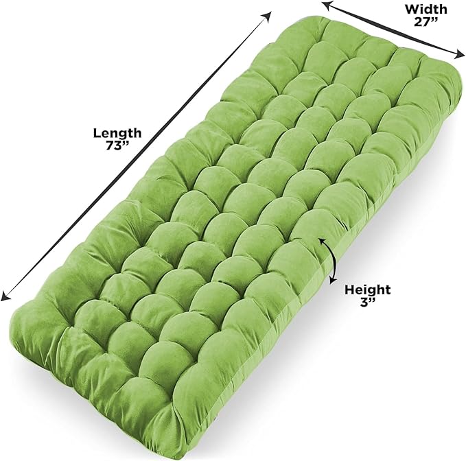 Zone Tech Camping Cot Mattress Pad Premium Quality Outdoor Comfortable Thicker Cotton Sleeping Cot Lightweight Waterproof Bottom Pad Mattress for Adult, Kid