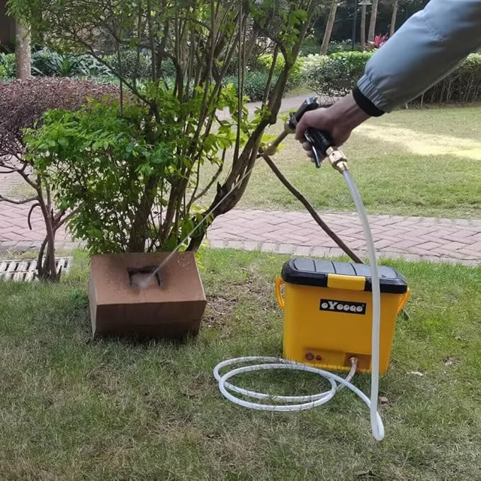 Portable Pressure Washer | 5 Gal Tank | 255 PSI | 45-Min Runtime | Versatile for Car Wash, Dog Bath, Home & Patio, & Portable Camping Shower | Durable Design for RV, Overland & Beach Adventures