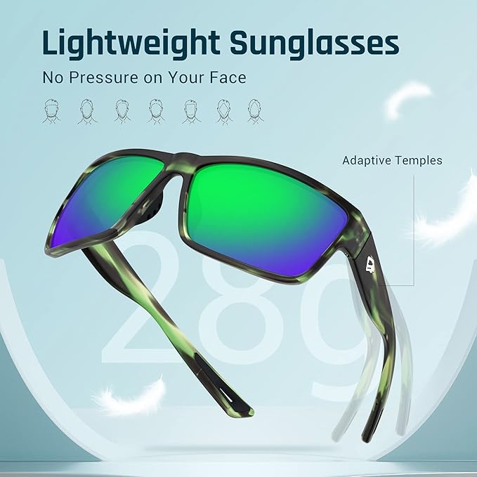 TOREGE Polarized Sports Sunglasses for Men and Women Cycling Running Golf Fishing Sunglasses TR26