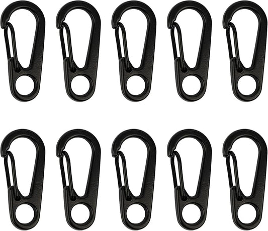 SWATOM Small Mini Carabiner Clip Tiny Spring Snap Hook Keychains Micro Carabiners for Paracord EDC Alloy Key Rings Outdoor Hiking Fishing Camping Backpack Accessories