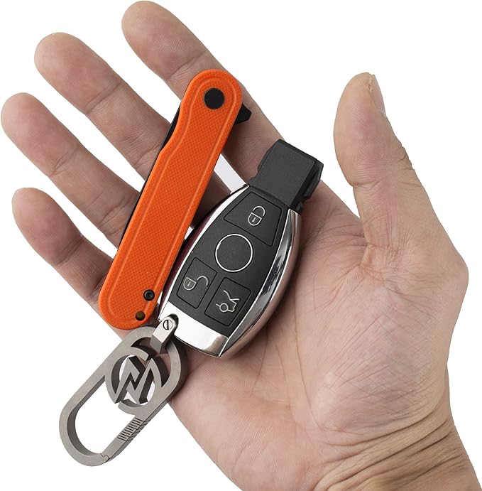 G040 Pocket Knife, 2.75'' D2 Steel Blade G10 handle, Small EDC Knife with Pocket Clip for Men Women, 2.1oz