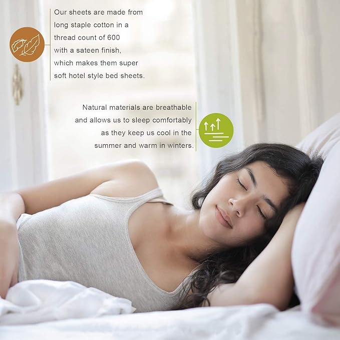 Cot Sheets 33" x 75" - 4 PCs Cot Sheet Set - 600TC 100% Cotton Sheet Set - Cot Size Fitted Sheets Perfect for Narrow Twin/Camp Bunk/Rvs Bunk/Guest Beds/Trifold Mattress, 4-8" Deep Pocket - White