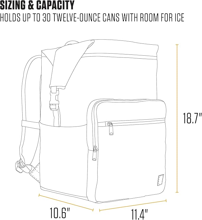 Carhartt Thick Foam Fully Insulated Cold Front Coolers, Premium Ice Retention, Durable Water Resistant Material W/Front Zippered Pocket