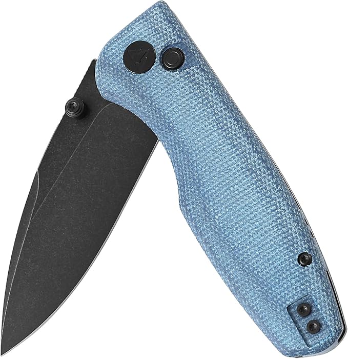 CMB Predator V3 Pocket Folding Knife for EDC with 3.42" Micarta Handle 14C28N Steel Blade Camping Hiking Knife with Pocket Clip for Men Women CMB-19 (CMB-19E)