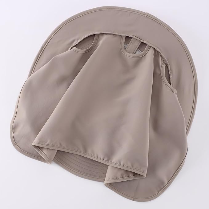 Home Prefer UPF50 Mens Sun Hat with Neck Flap Quick Dry UV Protection Cap Womens Wide Brim Fishing Hat Neck Flap Beach Garden