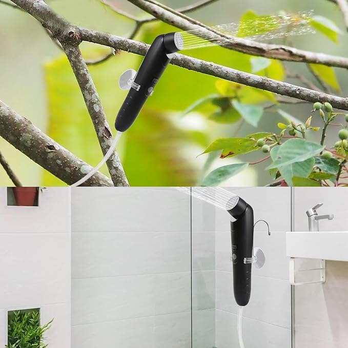Portable Outdoor Shower,Handheld Electric Shower,IPX6 Waterproof,USB Charging,Built-in Battery,Compact and Portable,Suitable for Outdoor Camping,Beach Bathing,Hiking,pet Bathing