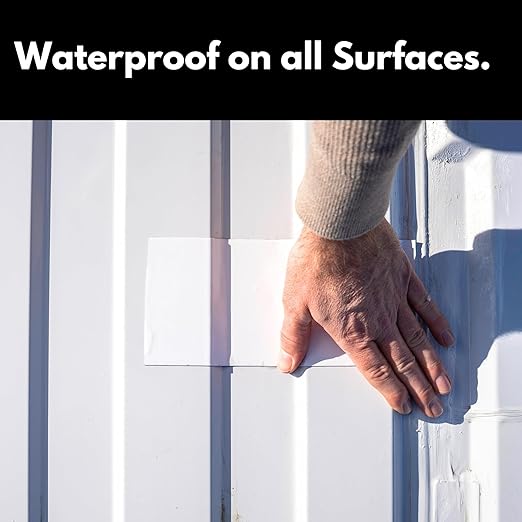 HSS RV Sealant Tape with MicroSealant - Waterproof Commercial Roofing Tape for Roof and RV Repair - UV- & Weatherproof - White - 2 inch x 25 ft.